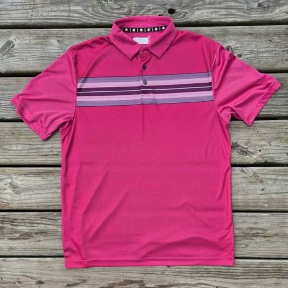 Ben Hogan Men's Performance Pink Golf Polo - Large - Picture 1 of 7